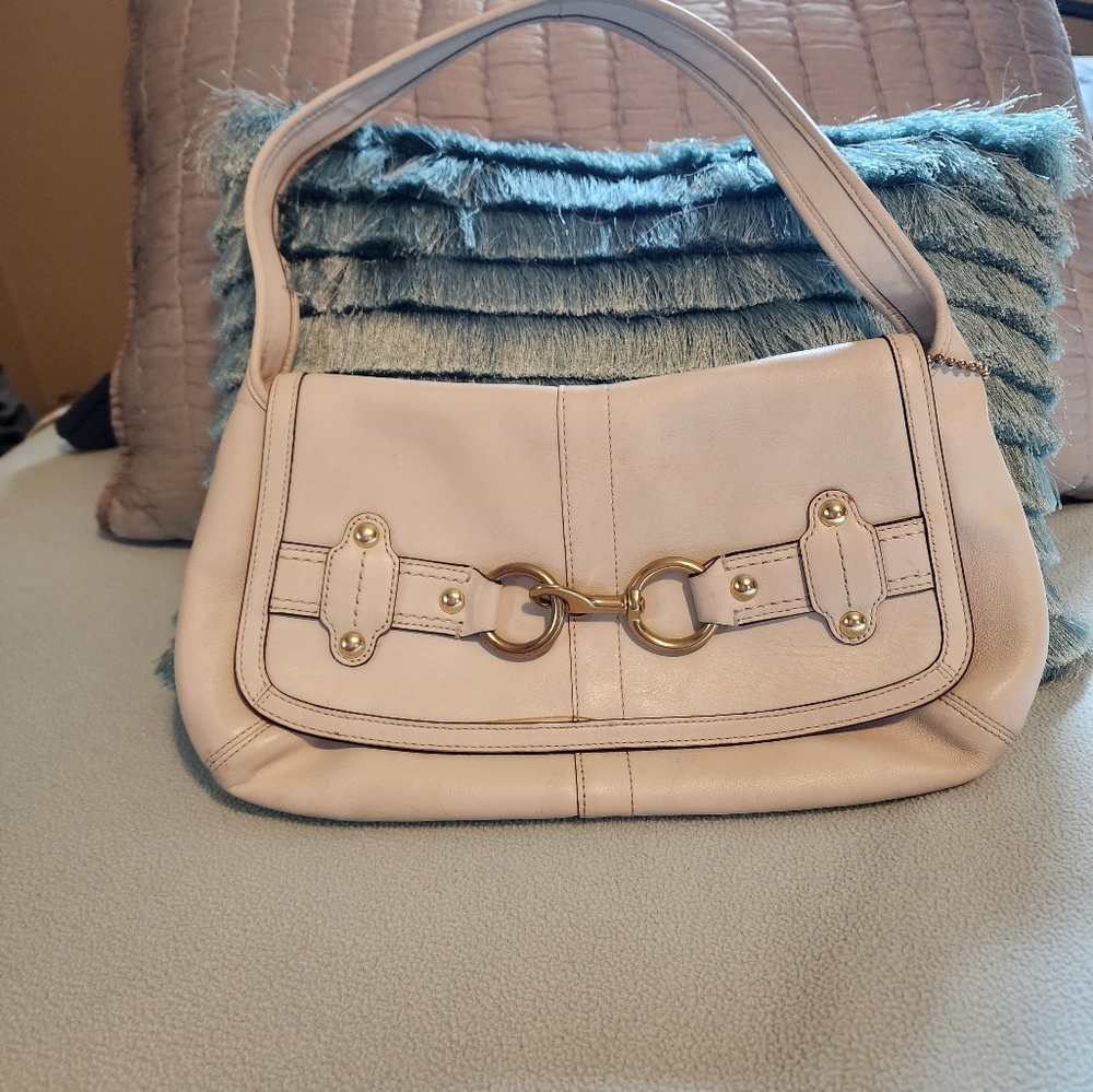 Coach purse,  cream